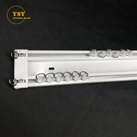 Rails de plafond en aluminium pour rideaux, double profil, 6 m, prix d'usine, vente en gros