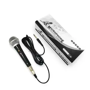 Buona qualità professionale microfono cablato 3.5mm Jack altoparlante Karaoke per il canto con l'altoparlante