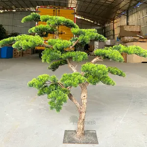 Garden Decoration Green Pine Tree Artificial Pine Cedar Tree Decorative Indoor Hotel Hall