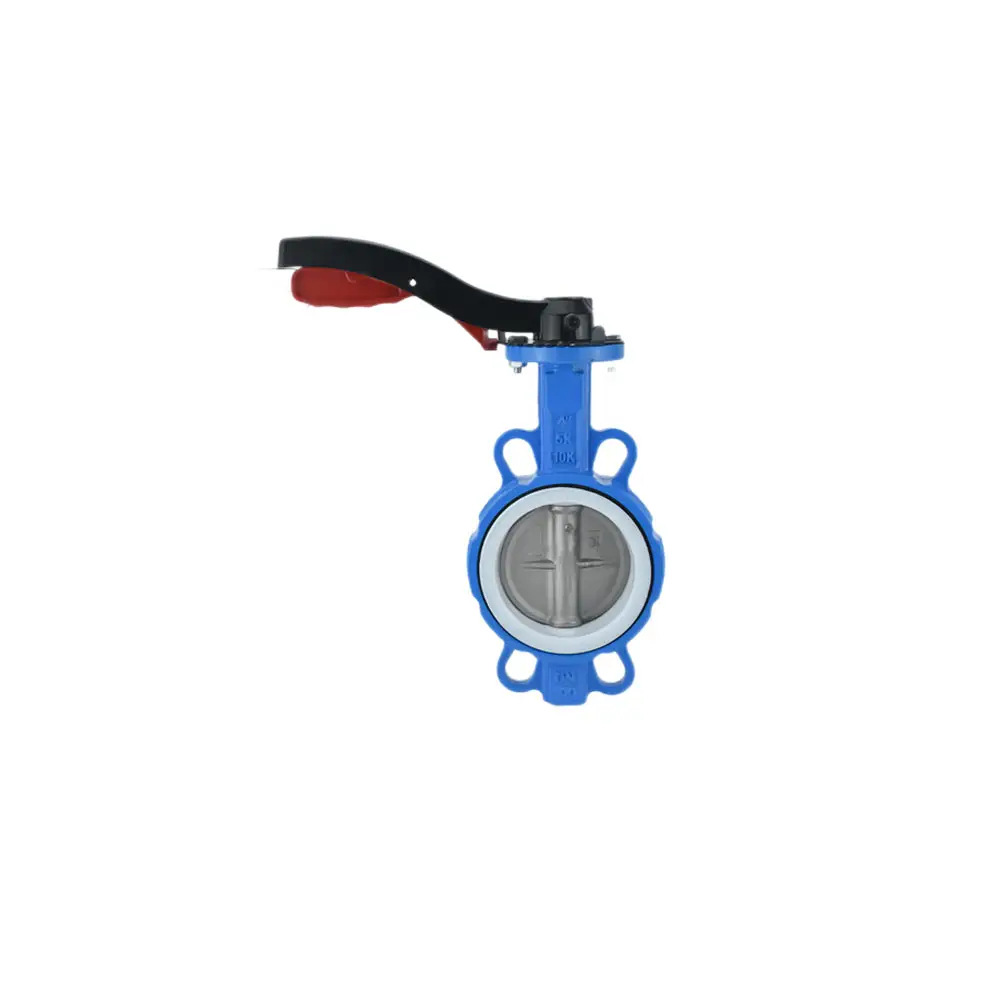 OEM Ductile Cast Iron Stainless Steel 316 Wafer Type Split Body DN100 4 inch Wafer PN16 Butterfly Valve
