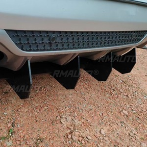 Pour <span class=keywords><strong>Renault</strong></span> Megane <span class=keywords><strong>GT</strong></span>/<span class=keywords><strong>GT</strong></span> <span class=keywords><strong>Line</strong></span> 2016-2020 : Kit Carrosserie Diffuseur de Pare-chocs Arrière, Lame de Protection et Accessoires - Product Image 4