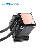 LOVINGCOOL Nouveauté 2026 – Refroidisseur liquide AIO 360 mm avec écran incurvé LCD personnalisable de 6,67 pouces et ventilateur ARGB pour boîtier PC