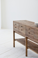 Matt Black Recycled Elm Beistell tisch im nordischen Stil Moderner Beistell tisch Wohnzimmer möbel