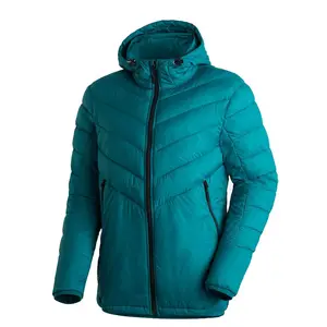 OEM Großhandel Casual Winter Custom Daunen puffer Jacke Für Männer Ultraleichte Feder Winter Herren Jacke