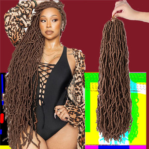 Vente en gros 12 pouces 18 pouces 24 pouces 36 pouces Papillon en détresse Locs <span class=keywords><strong>Cheveux</strong></span> au crochet Premade Ombre Couleur Papillon Faux Locs Vendeurs - Product Image 2