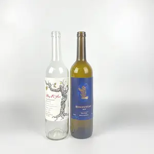 핫 잘 팔리는) 저 (low) 가격 clear green round 빈 보르도 wine 병 750 미리리터 싼 custom (gorilla glass) wine 병 와 코르크 대 한 \ % sale