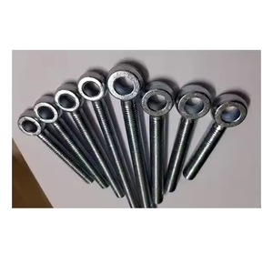 Perno de ojo de acero inoxidable estándar ISO Revestimiento de plata Sujetador de elevador de sujeción fuerte M10 M3 M4 Rosca Proveedor industrial India - Product Image 4