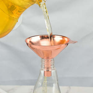 Durable Kitchen Accessories Rose Gold Kitchen <span class=keywords><strong>Funnel</strong></span> Set 3pcs Mini Funil De Aço Inoxidável Uso Para Enchimento De Garrafas Flask Cooking - Product Image 1