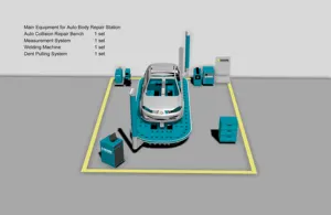 Maxima b1e xe cơ thể sửa chữa thiết bị Chassis thẳng khung máy autobody liên kết và thẳng máy - Product Image 6