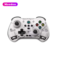 Manette de jeu sans fil transparente Z01X Mini BT avec moteur de vibration, bouton turbo, gyroscope six axes - Pour Switch/PC/Android