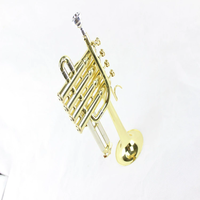 Gold Lacquer Bb Trumpet - Professional Grade | Concert & Marching Band Brass Instrument | High-Quality Sound & Craftsmanship