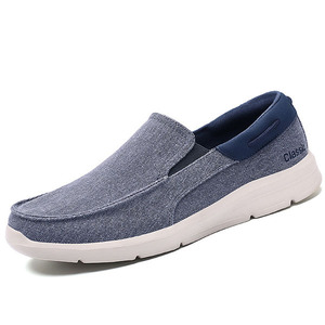Chaussures en toile pour hommes, semelle souple, idéales pour les hommes actifs, chaussures décontractées à une seule bride, chaussures plates en toile pour hommes, chaussures en toile tendance - Product Image 3
