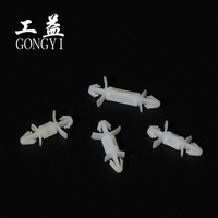 Penyangga PCB Kepala Ganda Berlubang 6.4mm 3.5mm dari Nylon Berkinerja Tinggi, Sistem Pasang Dorong Ganda, PA66 RoHS