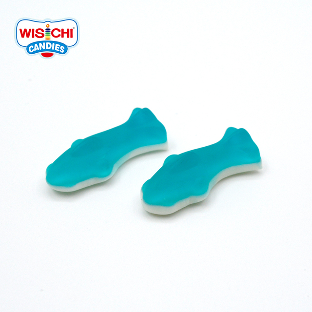 Blue Gummy Candy Sweet Fruity Flavor Cool and Dry Place Bag Packaging Whale Gummy Dolphin Shape Candy Shark 1704900000 12 Months