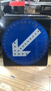 Panneau réfléchissant en aluminium 60 * 60 cm, panneau de signalisation routière solaire - Product Image 3