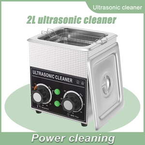 Nettoyeur à ultrasons portable 2L, 60W, pour bijoux, outils dentaires, outils de manucure, lunettes, bain ultrasonique, <span class=keywords><strong>machine</strong></span> de nettoyage à ultrasons - Product Image 1