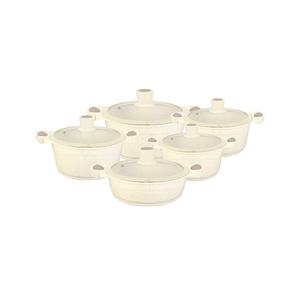 Die-Đúc nhôm <span class=keywords><strong>10</strong></span> cái Sao hồi Granite canh nồi Bộ đồ nấu nướng thiết lập Có kho nấu ăn nồi thiết lập - Product Image 2