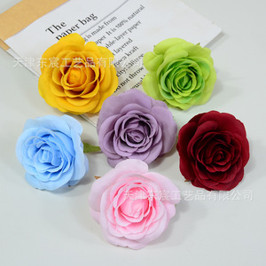Fleurs artificielles en soie Dongchen Crafts, roses hollandaises, 10 cm, base en soie, pour décoration de mariage, accessoires photo, décoration intérieure - Product Image 3
