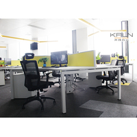 Poste de travail modulaire moderne et écologique en aluminium à 120 degrés, personnalisable, pour bureaux commerciaux – Meilleure vente