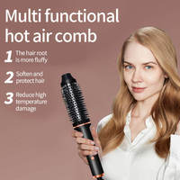 Brosse thermique Brosse thermique à ions négatifs avec tourmaline céramique Brosse ronde chauffante de 1.5 pouces pour un look éclaté en or rose