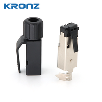 Connecteur RJ45 KRONZ, tête en cristal, câble réseau blindé Cat5/Cat6, 4 broches, 22AWG, compatible ProfiNet, EtherCat