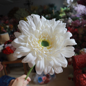 DREA - Novedad, Flores Artificiales de Gerbera de 60 cm, Crisantemo Individual de Seda para Decoración de Bodas - Product Image 1