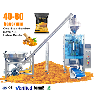 Fully Automatic Multifunctional Food Packaging Machine for Turmeric Powder <b>Spice</b> Powder PLC Core High Productivity Fast Oneratio - Product Image 1