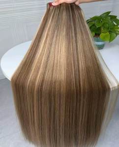 Achat en gros de mèches de cheveux humains vietnamiens bruts non traités, vierges, lisses comme de la soie, en lots, comme produits de beauté - Product Image 1