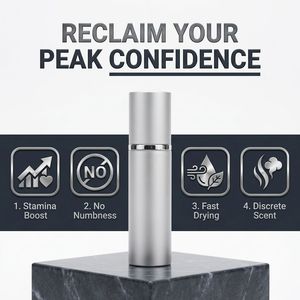 Spray Naturale di Lusso per il Benessere Maschile, Formula Non Anestetizzante, Flacone Spray in Alluminio Metallizzato Premium per <span class=keywords><strong>Intimità</strong></span> Prolungata - Product Image 4