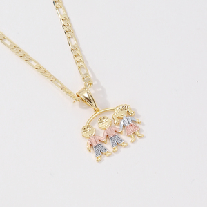 2025 <strong>Boys</strong> and Girls Shape Pendant <strong>Necklaces</strong> Women Brass Zircon <strong>Necklace</strong> Gold Plated Charm Jewelry <strong>Necklaces</strong> - Product Image 4