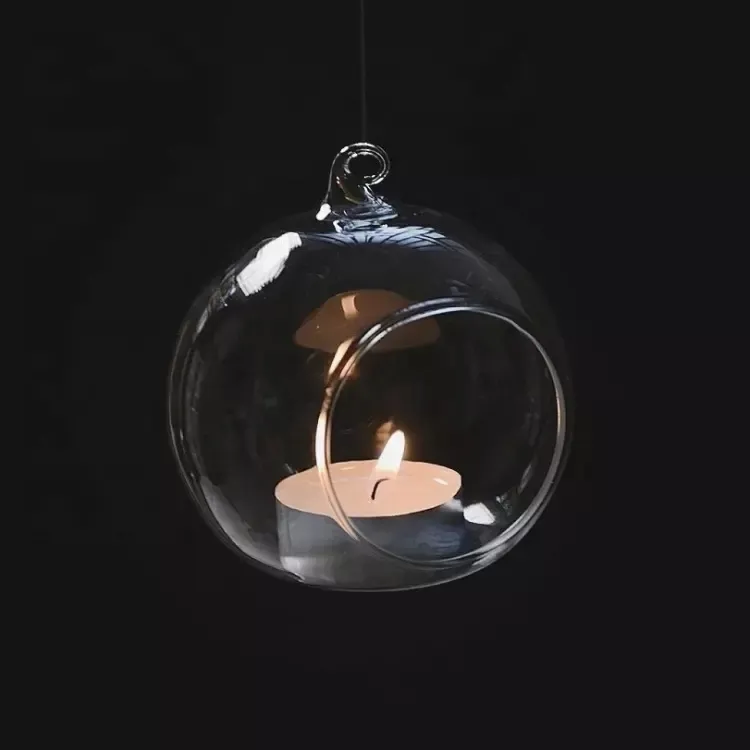 Bola de cristal transparente para decoración de candelabros, bola de cristal, vela de té, gran oferta