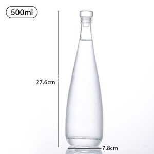 Logotipo personalizado Único 350ml 500ml Forma de lágrima Botellas de <span class=keywords><strong>agua</strong></span> de <span class=keywords><strong>vidrio</strong></span> vacías transparentes Bebidas gaseosas Jugo Botellas de <span class=keywords><strong>agua</strong></span> <span class=keywords><strong>mineral</strong></span> <span class=keywords><strong>Vidrio</strong></span> - Product Image 5