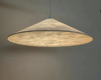Style japonais papier de riz bar hôtel maison lustre décoratif suspension lampe triangle restaurant suspension
