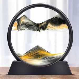 Cadre de sable mouvant 3D <span class=keywords><strong>avec</strong></span> peinture dynamique, paysage moderne nordique, ornement décoratif pour salon - Product Image 1