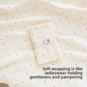 Couverture pour bébé 80 * 75 cm, respirante, vente chaude, de haute qualité, en coton pour nouveau-né, douce pour la peau, tissu d'emmaillotage, couleur unie, serviette de bain pour bébé - Product Image 4