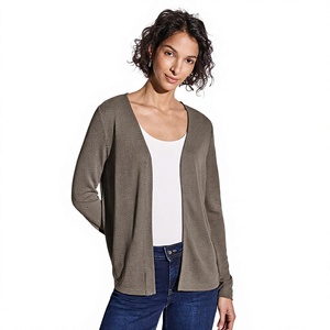 Trendy Women's Autumn European Coat Casual Sanskrit Geometric Pattern Knitted <b>Cardigan</b> <b>Sweater</b> Loose Slimming Top 100% Bamboo - Product Image 3