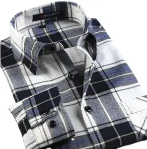 20 Màu 7 Kích Cỡ Bán Buôn Bán Lẻ Giá Rẻ Âu Mỹ Mens Cotton Tartan Kiểm Tra Flannel Áo Sơ Mi