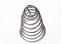 Ressort de compression conique en acier Heli Spring Custom de 3 mm, forme spirale conique, ton argent, Zhejiang Automotive