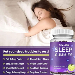 OEM/ODM Suplementos de ayuda para dormir Té verde Gummy <span class=keywords><strong>Natural</strong></span> Sleeping Gummies <span class=keywords><strong>GABA</strong></span> Melatonina L-teanina Ashwagandha Sleep Gummies - Product Image 3
