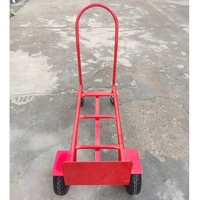 Carretilla de Plataforma Multifuncional de Alta Resistencia con Ruedas de 10 Pulgadas, Capacidad de Carga de 200 kg, Construcción de Hierro, Carro Silencioso para Uso en Almacenes