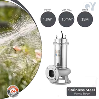 Pompe broyeuse submersible électrique QY haute pression anti-colmatage en fonte robuste pour eaux usées et eaux claires 220V/380V 1.5KW