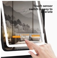 Miroir de maquillage LED avec éclairage, style Hollywood, interrupteur tactile, 3 modes de couleur, pour table de chevet, vente en gros