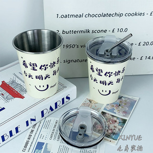 Gobelet en acier inoxydable avec paille anti-fuite pour enfants et adultes, idéal pour les voyages - Product Image 4