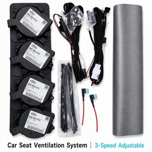 Kit de Ventilación Ultra Silencioso para Asientos de Coche, 4 Ventiladores Silenciosos, Control de 3 Velocidades, Enchufe Universal de 12V, Enfriador Plug and Play para Todo Tipo de Vehículos - Product Image 6