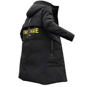Hohe qualität benutzer definierte winter männer baumwolle mantel mit kapuze gepolsterte outdoor windbreak polsterung jacke