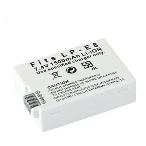 Hohe Qualität 7.4V 1500mAh 1pc Kamera Akku Li-Ion LP-E8 LPE8 Akkus für Canon EOS 550DRebel T2i 600D - Product Image 4