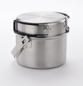 Juego de cocina para acampar al aire libre para una persona con sartén antiadherente y cuenco para aventuras de senderismo - Product Image 1