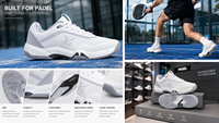 Chaussures de badminton et de padel de haute qualité, confortables, respirantes et antidérapantes pour l'intérieur, vente directe d'usine, dropshipping.
