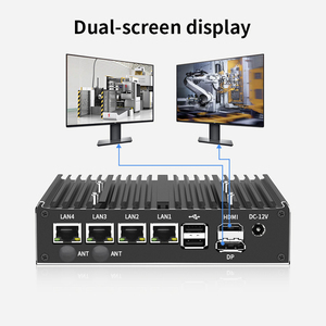 Mini PC N100 con CPU 4 I225 I226, Red Ethernet de 2.5G, 2 Puertos COM RS232/RS485, DDR4, Computadora Industrial YK-E53-CX-N100-2C-4L Quad Core - Product Image 2