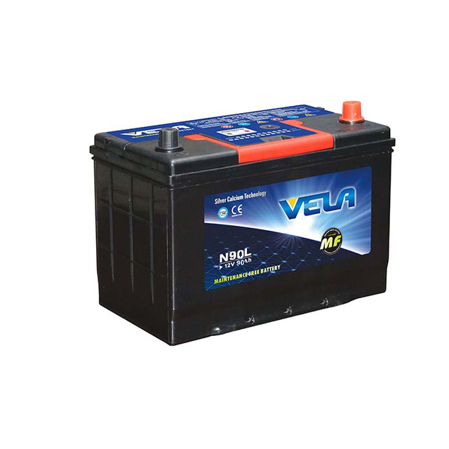 Hot Selling VELA 12V 90Ah 105D31 N90 High Quality Maintenance Free Lead Acid Car Battery with New Design JIS Standard 720A CC